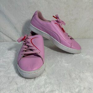 Puma Basket Crush Emboss Pink Shoes